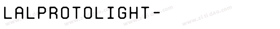 LALProtoLight字体转换
