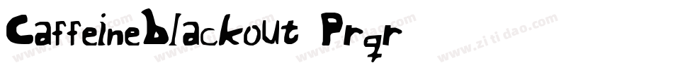 CaffeineBlackout-Prqr字体转换