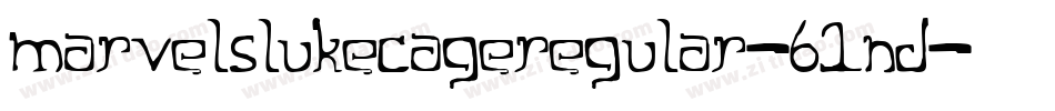 MarvelsLukeCageRegular-61nD字体转换