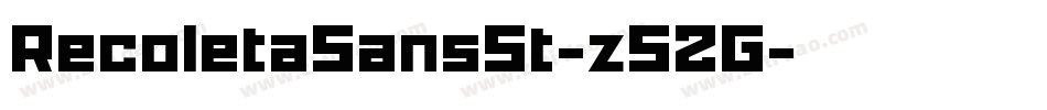 RecoletaSansSt-z52G字体转换