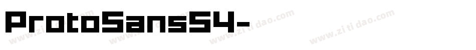 ProtoSans54字体转换
