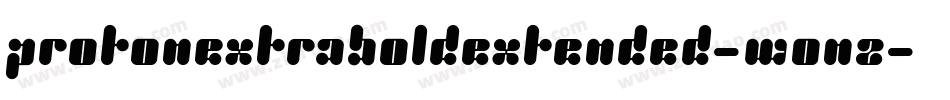 ProtonExtraboldExtended-wOnZ字体转换