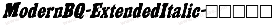 ModernBQ-ExtendedItalic字体转换