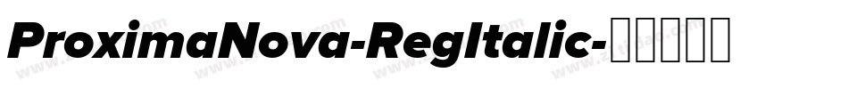 ProximaNova-RegItalic字体转换