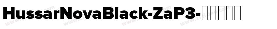 HussarNovaBlack-ZaP3字体转换