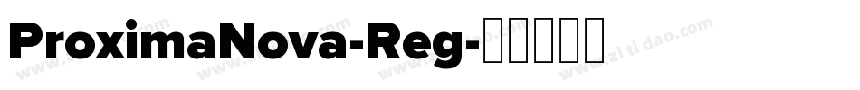ProximaNova-Reg字体转换