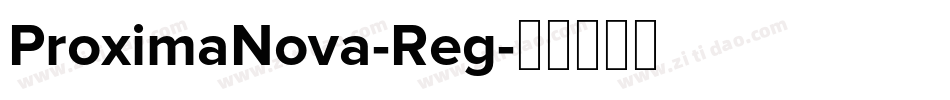 ProximaNova-Reg字体转换