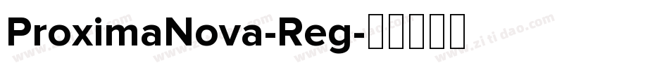ProximaNova-Reg字体转换