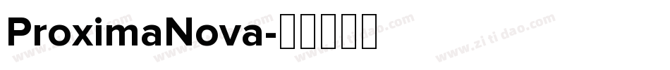 ProximaNova字体转换