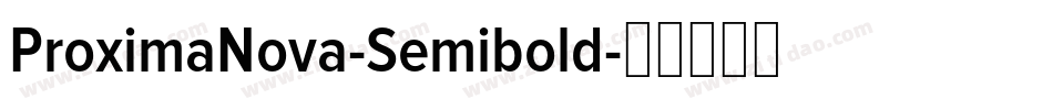 ProximaNova-Semibold字体转换