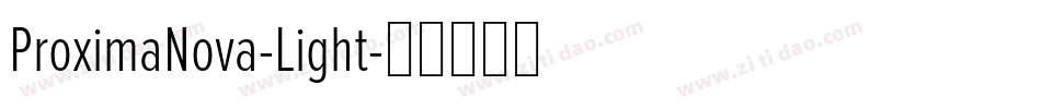 ProximaNova-Light字体转换