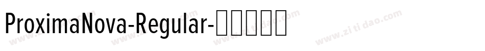 ProximaNova-Regular字体转换
