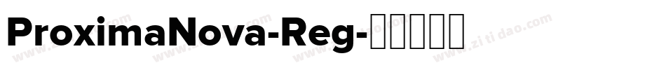 ProximaNova-Reg字体转换