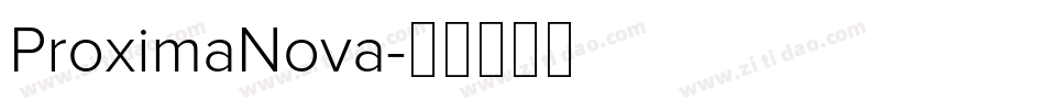 ProximaNova字体转换