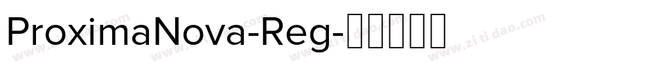 ProximaNova-Reg字体转换