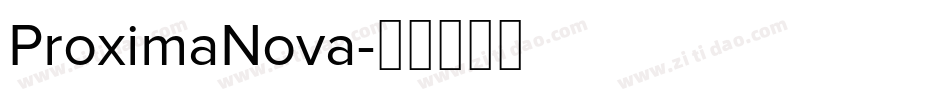 ProximaNova字体转换