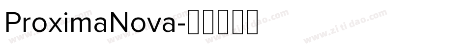 ProximaNova字体转换