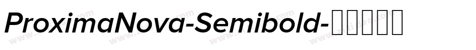 ProximaNova-Semibold字体转换