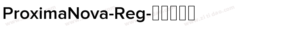 ProximaNova-Reg字体转换