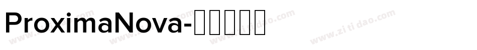 ProximaNova字体转换