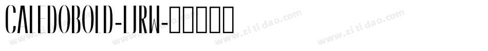 CaledoBold-ljRw字体转换