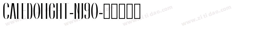 CaledoLight-nj9O字体转换