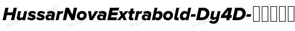 HussarNovaExtrabold-Dy4D字体转换