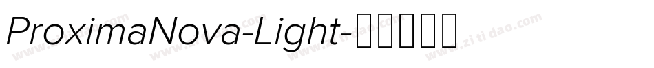 ProximaNova-Light字体转换