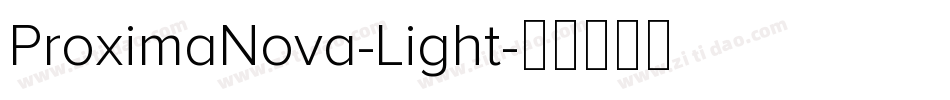 ProximaNova-Light字体转换