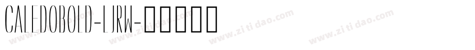 CaledoBold-ljRw字体转换