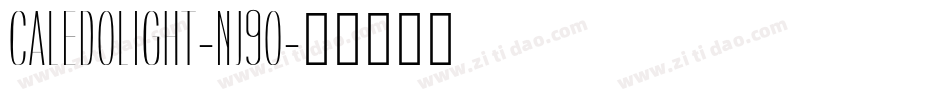 CaledoLight-nj9O字体转换