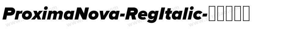 ProximaNova-RegItalic字体转换