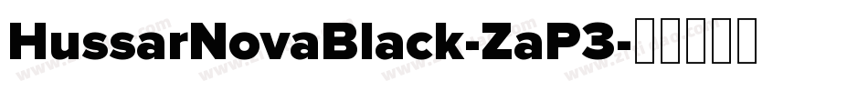 HussarNovaBlack-ZaP3字体转换