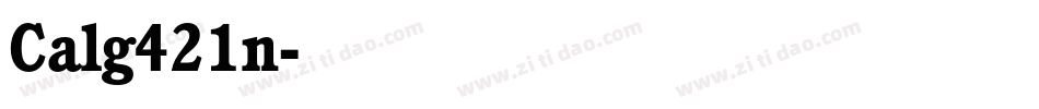 Calg421n字体转换
