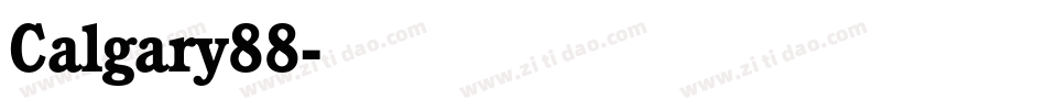 Calgary88字体转换