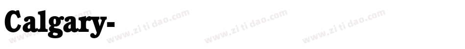 Calgary字体转换