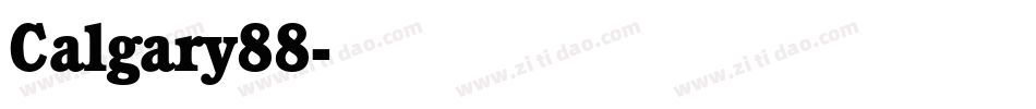Calgary88字体转换