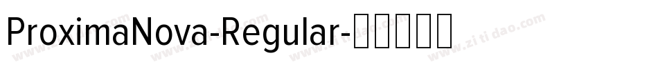 ProximaNova-Regular字体转换