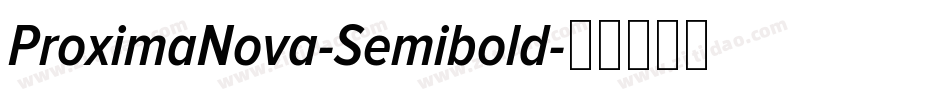 ProximaNova-Semibold字体转换