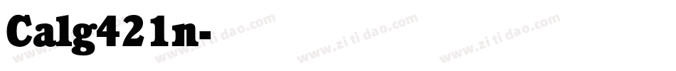 Calg421n字体转换