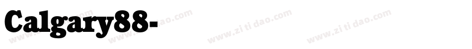 Calgary88字体转换