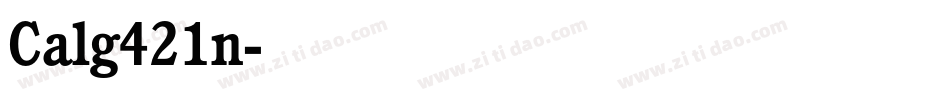 Calg421n字体转换