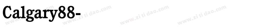 Calgary88字体转换