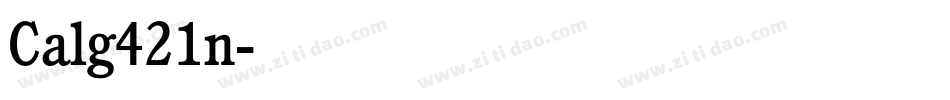 Calg421n字体转换
