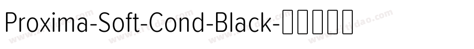 Proxima-Soft-Cond-Black字体转换