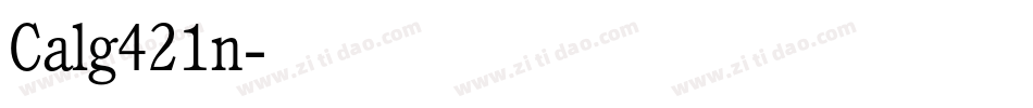 Calg421n字体转换