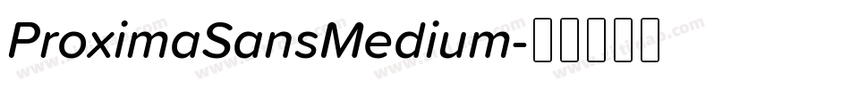 ProximaSansMedium字体转换