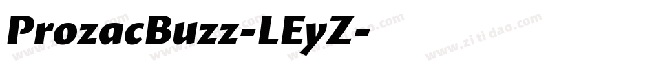 ProzacBuzz-LEyZ字体转换