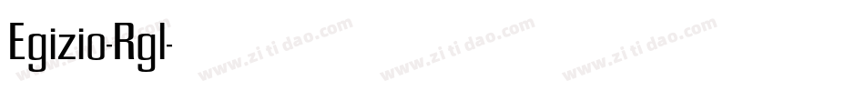Egizio-Rgl字体转换