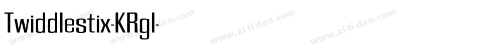 Twiddlestix-KRgl字体转换